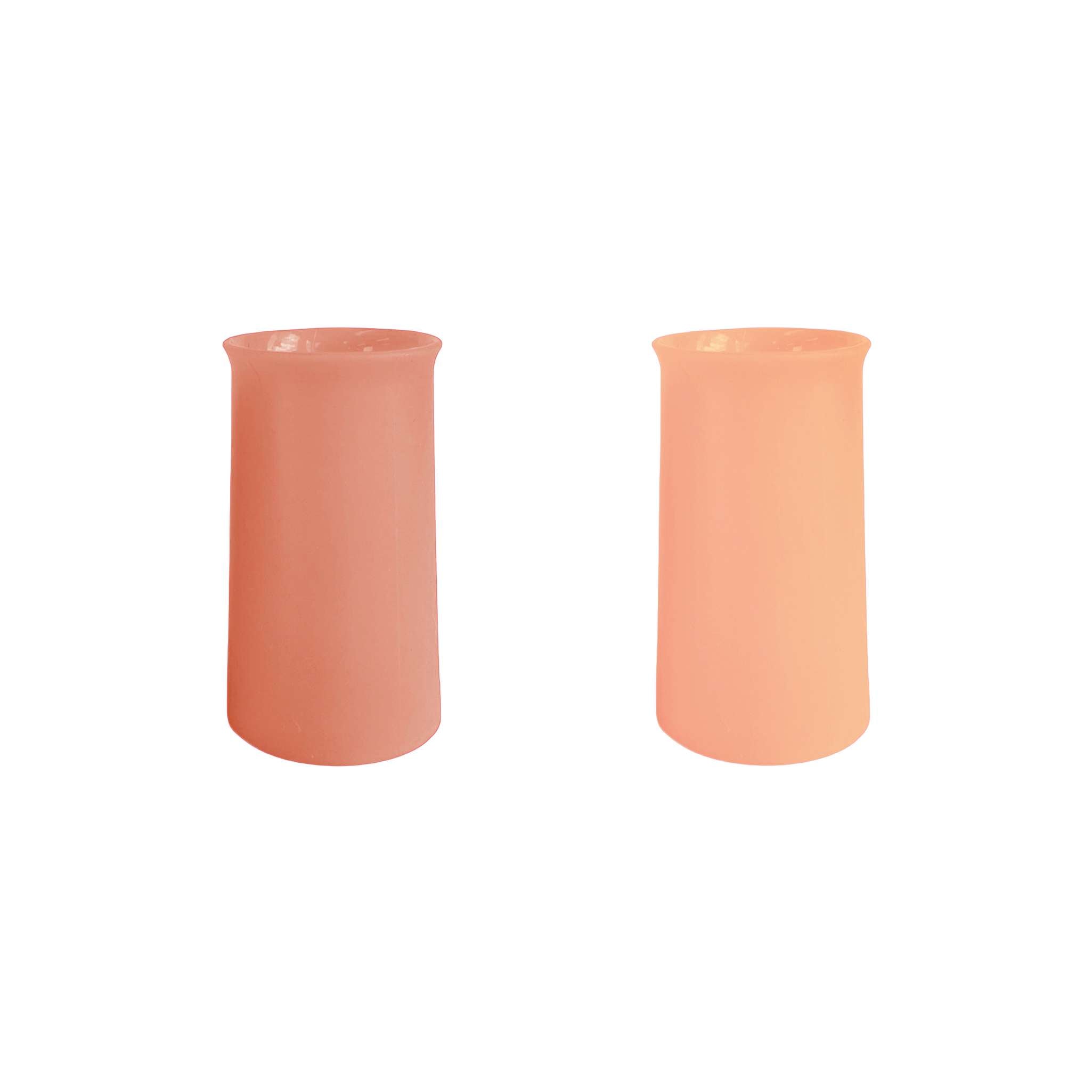 PORTER GREEN – STEGG 480ML SILICONE DRINK GLASS - TERRA & PEACH